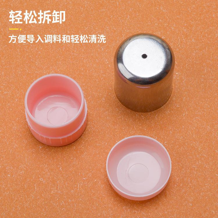 Stainless steel seasoning bottle for home use, powder bottle, outdoor portable camping spice bottle, kitchen seasoning tool, wholesale