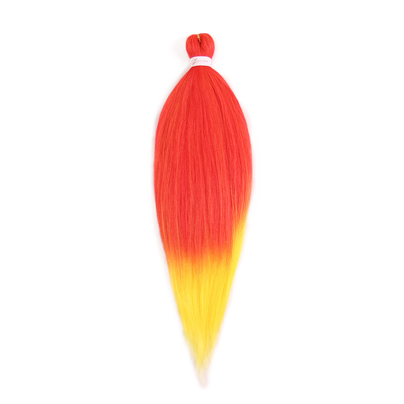EZ Trenza PVC ignífugo a baja temperatura fibra multicolor flojo gran ganchillo de trenza fábrica de cabello recto un cabello