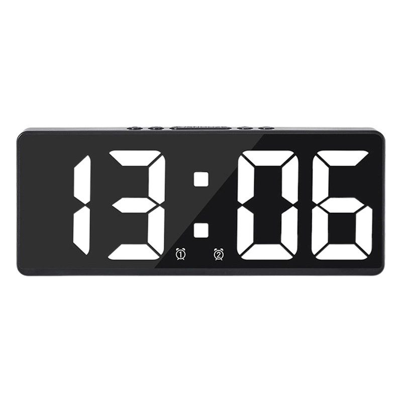 Новые два комплекта будильника простые светодиодные часы большой экран цифровые часы спальня прикроватные часы корейские модные часы 6628