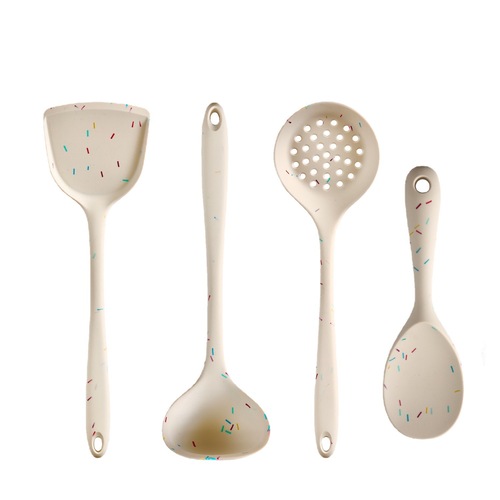 Colorful silicone spatula household kitchen utensils kitchen spatula soup spoon multifunctional cooking dishwasher small fresh rice spoon