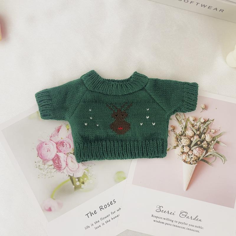 Dark green deer sweater