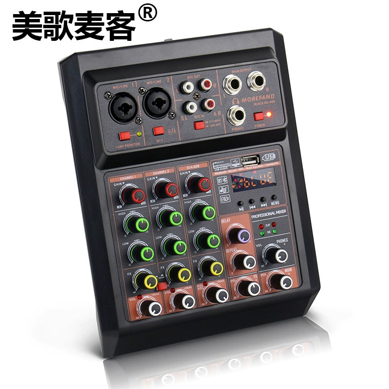 Микшерный пульт Meige Maik для трансляций, изменения голоса и редактирования аудио, USB-микшер для компьютера, для игр и киберспорта