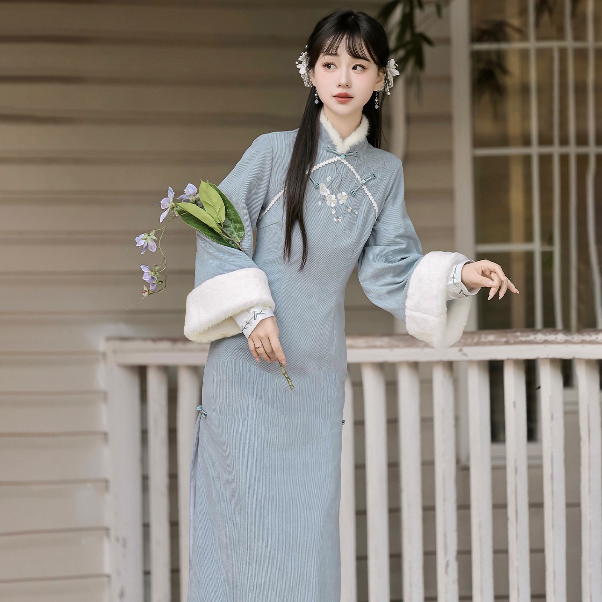 Yimengge Original Design Xue Mei New Chinese Style Women's Clothing National Style Daily Wear New Long Cheongsam X267