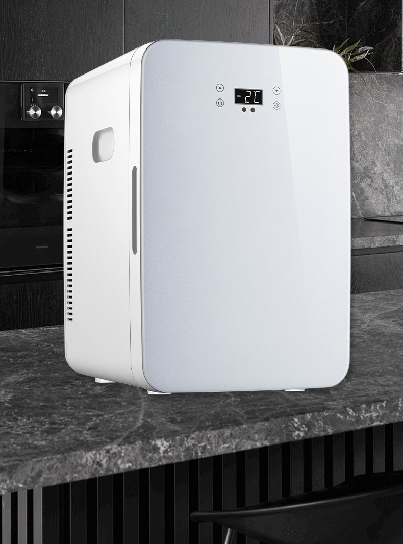 Double Refrigeration 22L Household Car Refrigerator Car Cooling and Heating Box Mini Refrigerator Student Dormitory Mini Refrigerator
