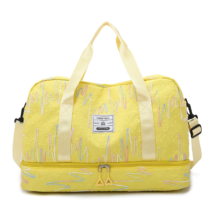 2024 nuevo almacén de zapatos independiente, paquete de espera de viaje de gran capacidad, bolsa de yoga, deportes de ocio, bolsa de fitness, almacenamiento de equipaje