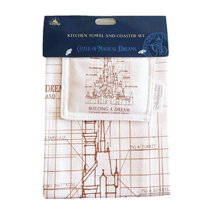 Cotton Twill Digital Printed Tea Towel Paris Tower Tea Towel Coaster Combination