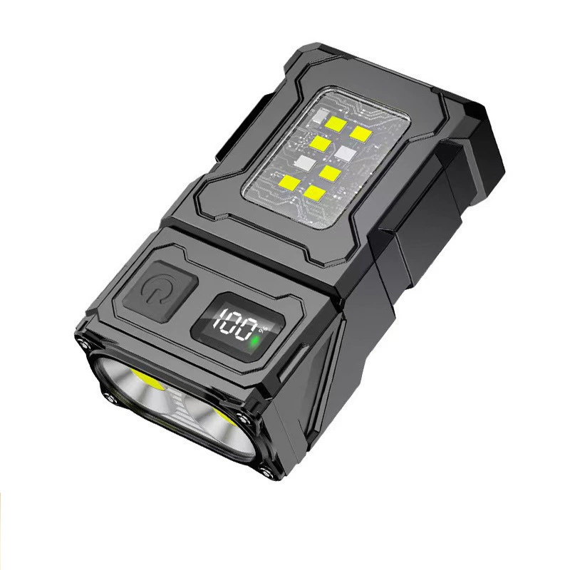 Трансграничный светодиодный фонарик, сильный свет, ультра-яркий перезаряжаемый портативный долговечный зажимной светильник, уличный многофункциональный рабочий светильник COB