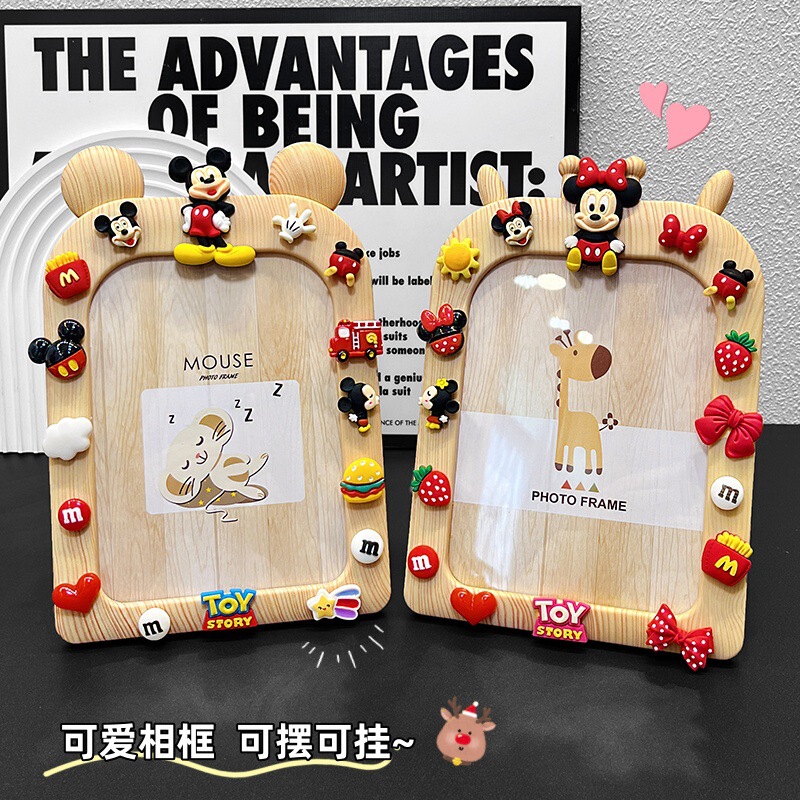 Ins Style 7inch Photo Frame Table Photo Wall Hanging Cute Cartoon Home Desktop Small Ornaments Stereo Decorative Photo Frame Ins Style 7inch Photo Frame Table Photo Wall Hanging Cute Cartoon Home Desktop Small Ornaments Stereo Decorative Photo Frame