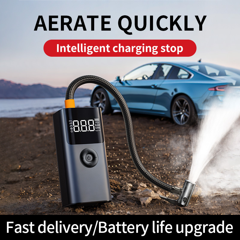Cross-Border Car Emergency Jump Starter with Air Pump and Power Bank, Multifunctional Battery Ignition Starter Qs003