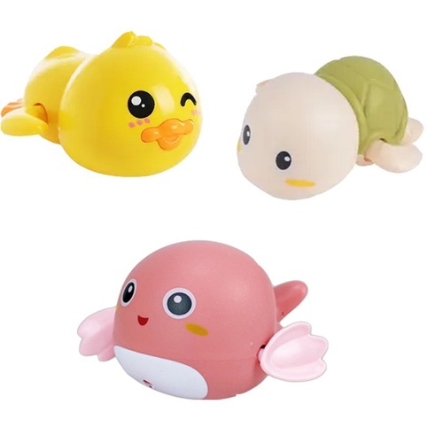 Baby bath play water toys small duck small dolphin children infant swimming boy girl children water