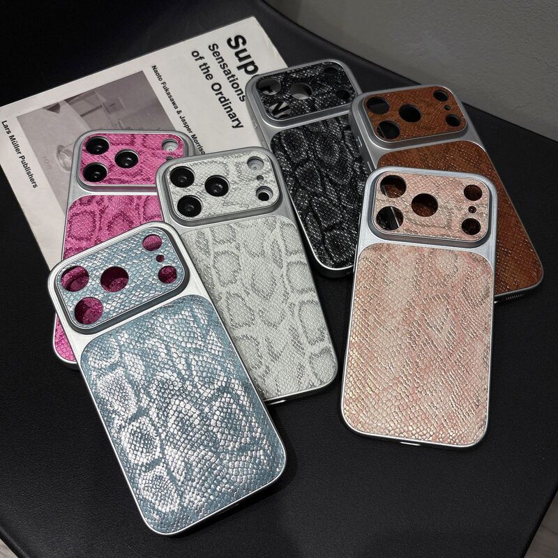 Crocodile Pattern Leather Case with Large Window for iPhone 17 Pro, Apple 16 Pro Max, 15 Pro, Export Model Crocodile Pattern Leather Case with Large Window for iPhone 17 Pro, Apple 16 Pro Max, 15 Pro, Export Model
