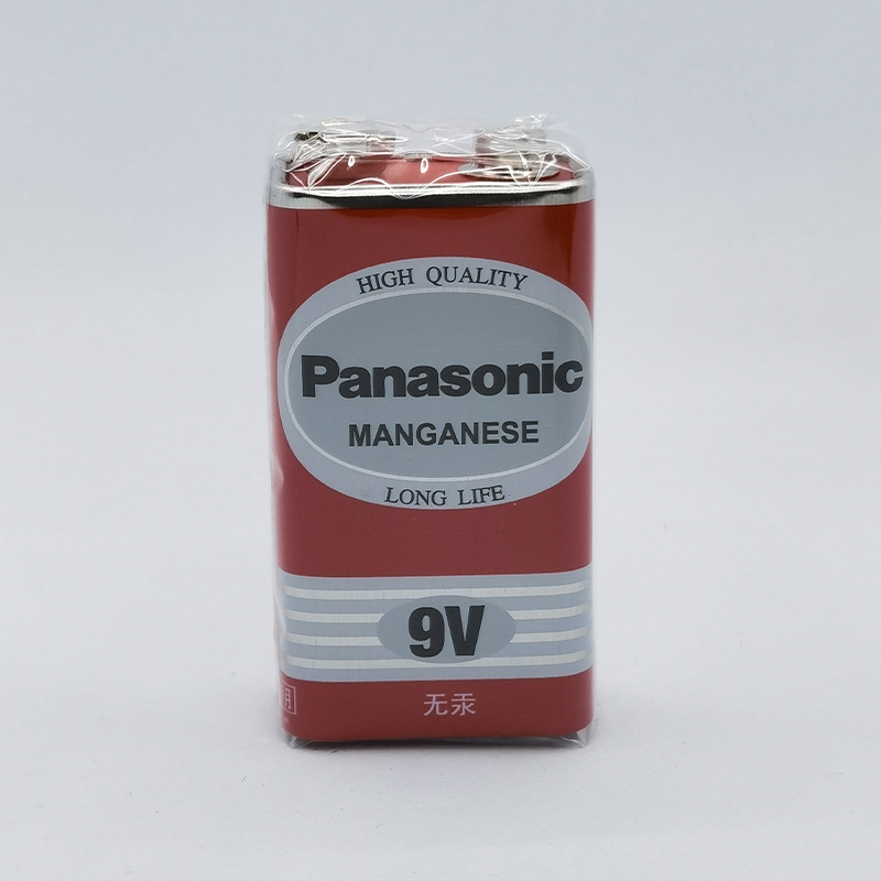 松下9V电池6F22碳性叠层电池适用于万用表仪器仪表摇控器话筒等