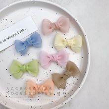 韩国纱蝴蝶结半成品发饰配件DIY袜子BJD娃衣辅料鞋衣帽萝莉配饰