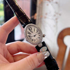 微商代发外贸新款鸽子蛋那不勒斯皇后石英手表时尚潮流椭圆形女表
