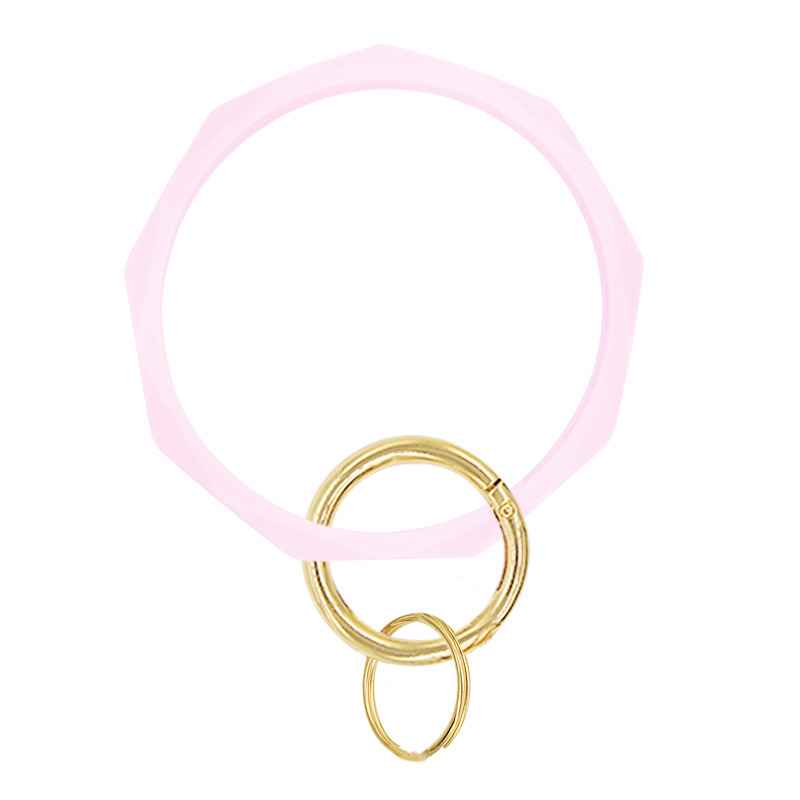 Pulsera de silicona de diamantes de Europa y América llavero pulsera de silicona geométrica Cadena de Suministro de puestos pulsera de silicona