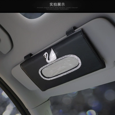 Car tissue box/set Swan Tissue Box Creative Car - swan-black