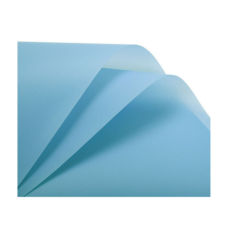 Papel de regalo de la flor al por mayor estilo coreano color sólido translúcido papel mate impermeable