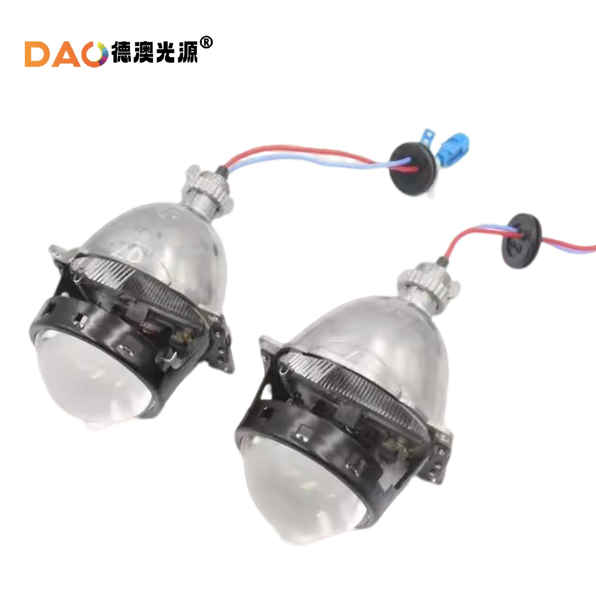 Venta al por mayor lámpara de xenón coche lámpara HID Q5 mar cinco 21mm doble lente de luz dedo burbuja automóvil motocicleta accesorios faro