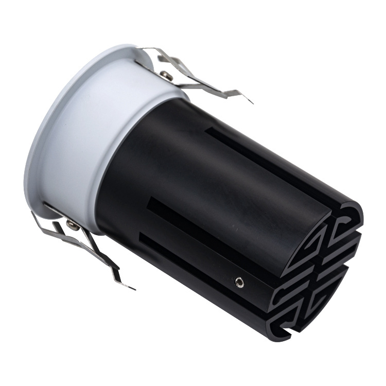 (2개) 커비 작은 스포트라이트 쉘 임베디드 거실 깊은 눈부심 방지 COB 소형 다운 라이트 키트 오프닝 25MM