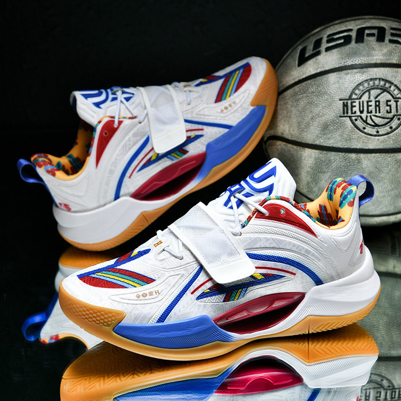 High-Top Basketball Shoes 3645 Men's and Women's Practical Mesh Rubber Sole Luminous Outdoor Sports Shoes Couple's Boots