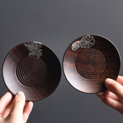 Kung Fu Tea Coaster, Insulated Mat, Solid Wood Tea Tray Pad, Japanese-style Creative Tea Mat, Coaster for Tea Ceremony Tea Set Accessories, Zen-inspired Design