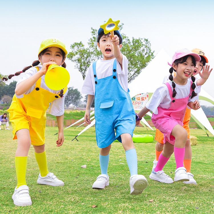 Niños DE LOS NIÑOS pantalones cortos color caramelo traje verano Escuela Primaria kindergarten coro danza reloj