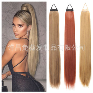 Foreign trade ponytail children high horse tail long straight braids net red hot girl double ponytail wig braids wholesale