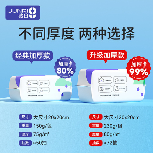 Junri disposable removable face washcloth, enlarged and thickened, lint-free beauty towel, maternity and baby face washcloth wholesale