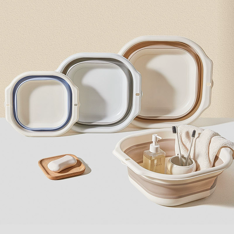 Складной утолщенный большой портативный дорожный умывальник для беременных, домашний общежитие, пластиковый маленький умывальник для мытья ног