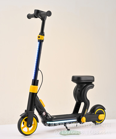 Children's Folding Electric Scooter, Standing Riding Mini Single Pedal Balance Car, Two-Wheel Scooter Wholesale