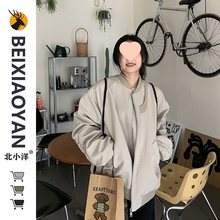 美式感飞行服加棉加厚棉服外套女秋春夏宽松中性设计工装夹克