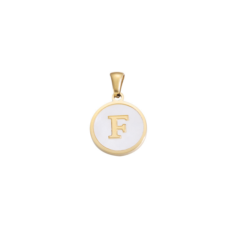 Fashion Round Stainless Steel Pendant Necklace 1 Piece