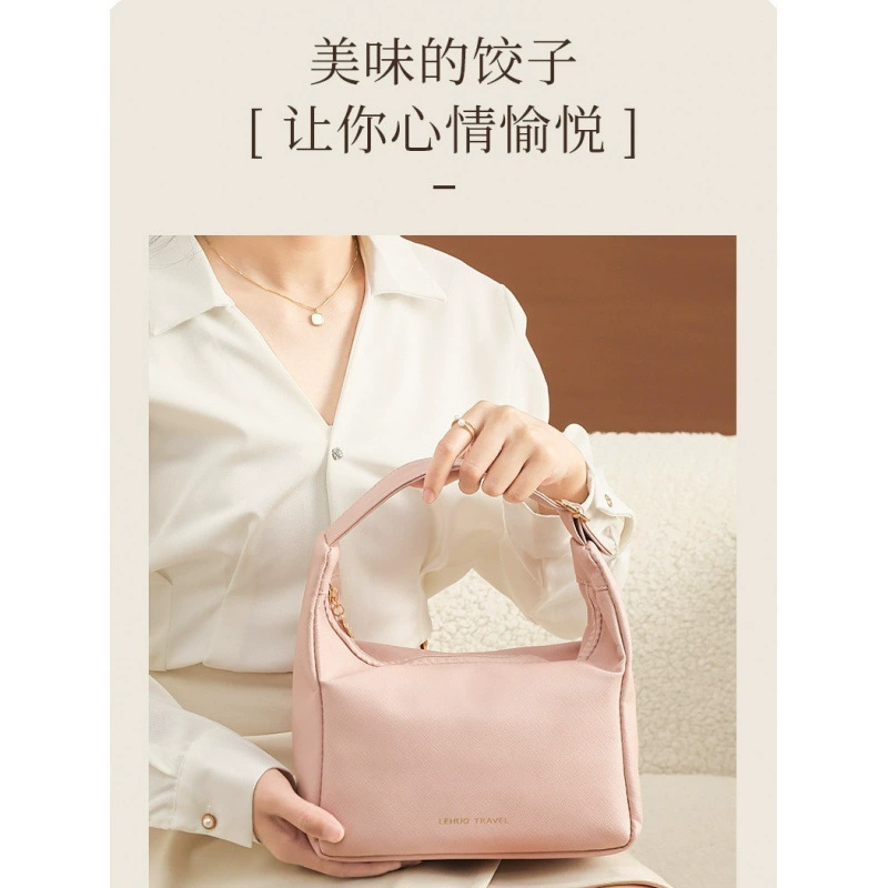 Cosmetic bag, shoulder bag, elite organizer bag, purse, capacious linen bag, handheld travel bag