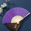 Cloth fan-dark purple