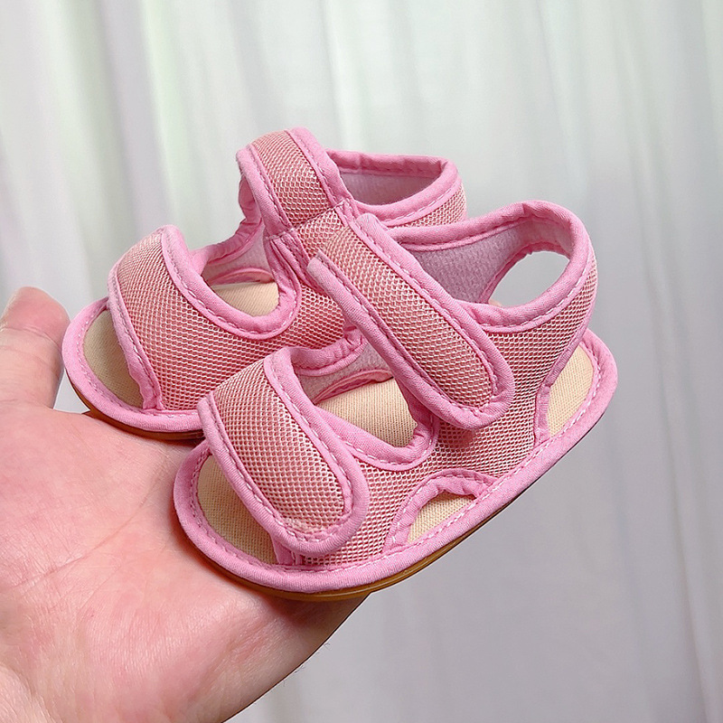Summer 0-1 year old baby toddler shoes 3-6-12 months male and female baby toddler shoes breathable soft-soled sandals