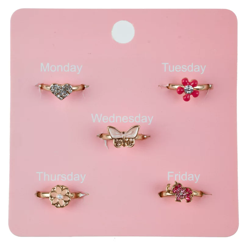 Children's one size ring, set, accessory, European style, Korean style