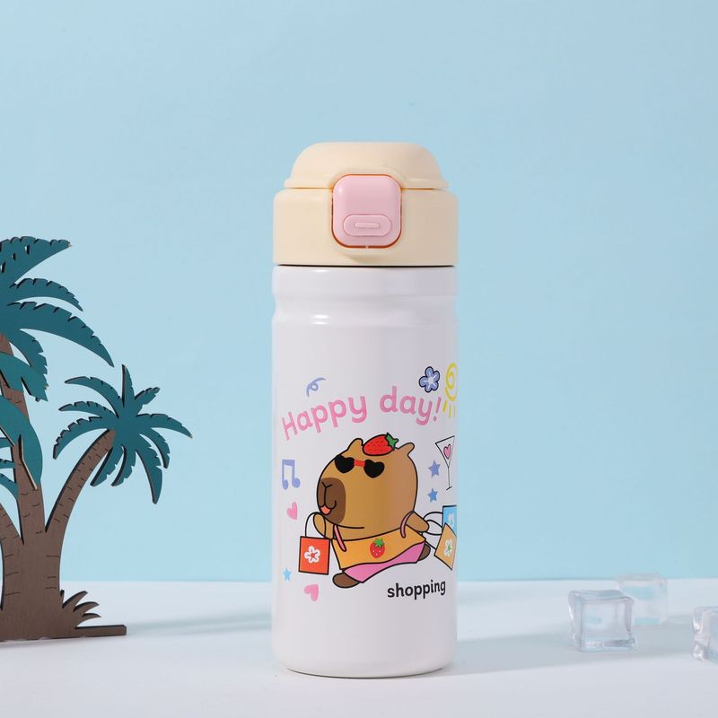 高颜値304ステンレス保温カップ携帯かわいいアニメジャンプカップ家庭用ストレートダブル保温カップ|undefined