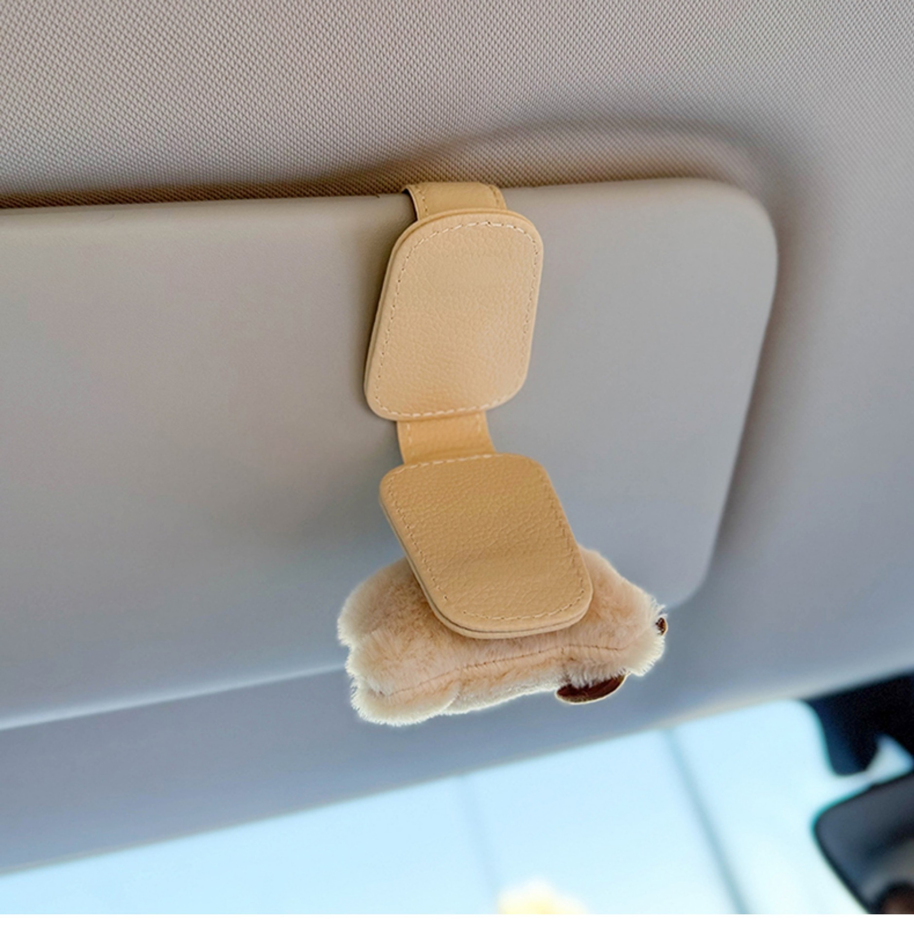 Car Glasses Clip, Car Sunglasses Clip, Sunglasses Storage Sun Visor, Magnetic Suction, Cute, Senior Women