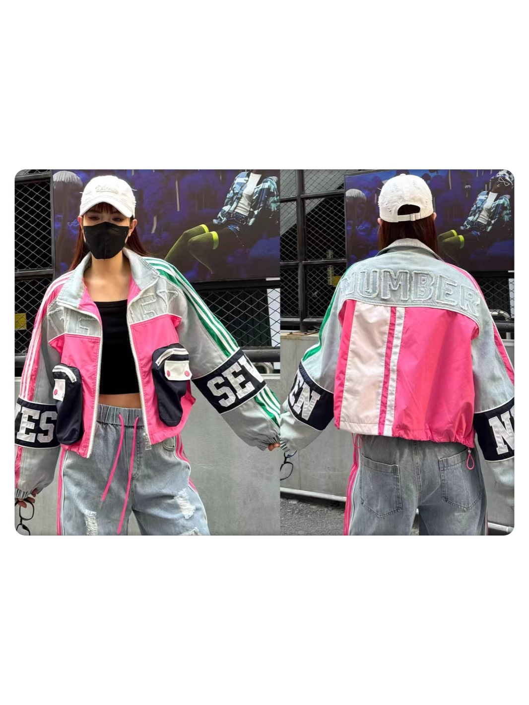 Denim spring design short jacket