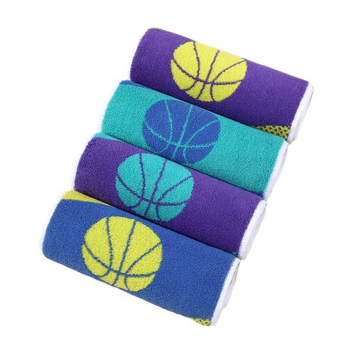 Dopamine sports towel wholesale 32-strand pure cotton yarn-dyed marathon towel fitness running sports towel customization