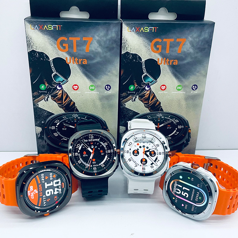 Reloj inteligente GT7ULTRA para hombre, multifuncional, batería de larga duración, frecuencia cardíaca, presión arterial, deportes, Huaqiangbei, detección de oxígeno en sangre
