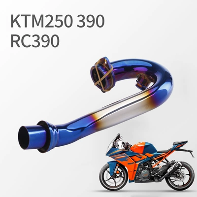 Exhaust pipe modified exhaust pipe stainless - burnt-blue-front-section