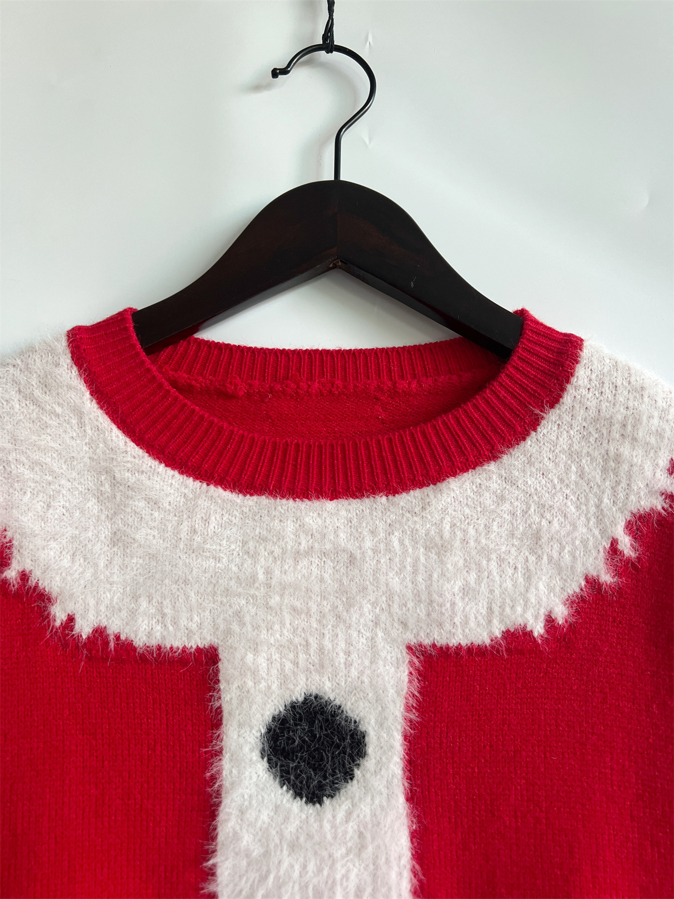 Tenue de scène sur le thème de noël pour femmes, pull tricoté à col rond, robe pull de noël, nouvelle collection automne et hiver_voghion.com