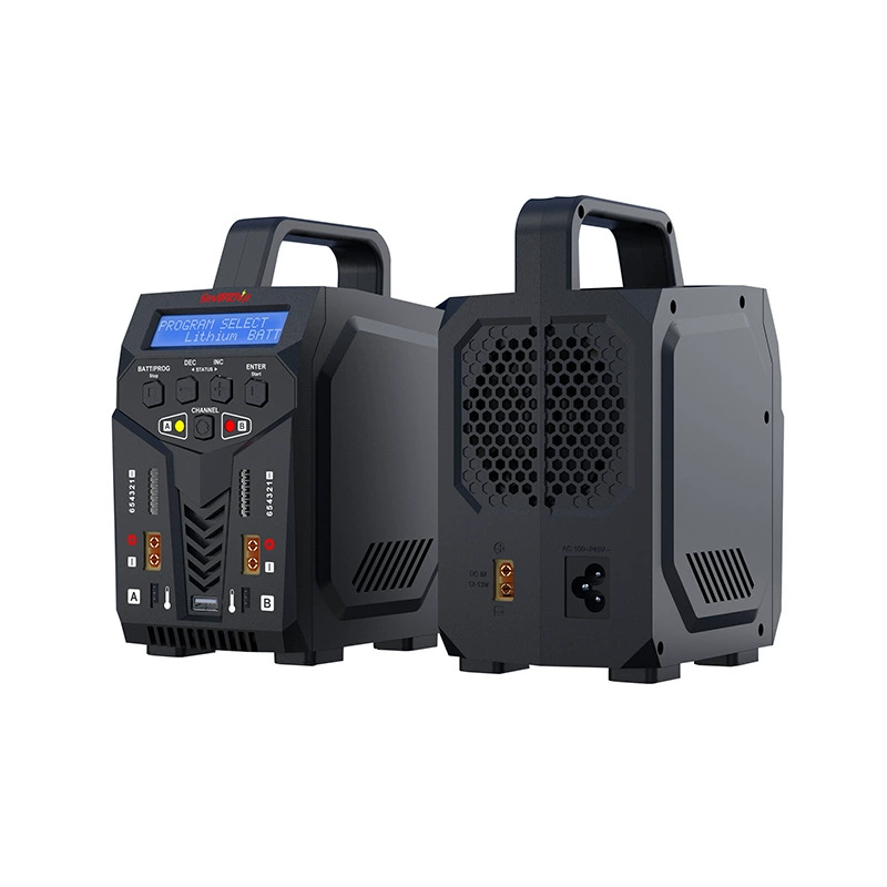 Многофункциональное балансировочное зарядное устройство C240, 120 Вт*2, двухканальное, для литиевых аккумуляторов, зарядка аккумуляторов для дронов