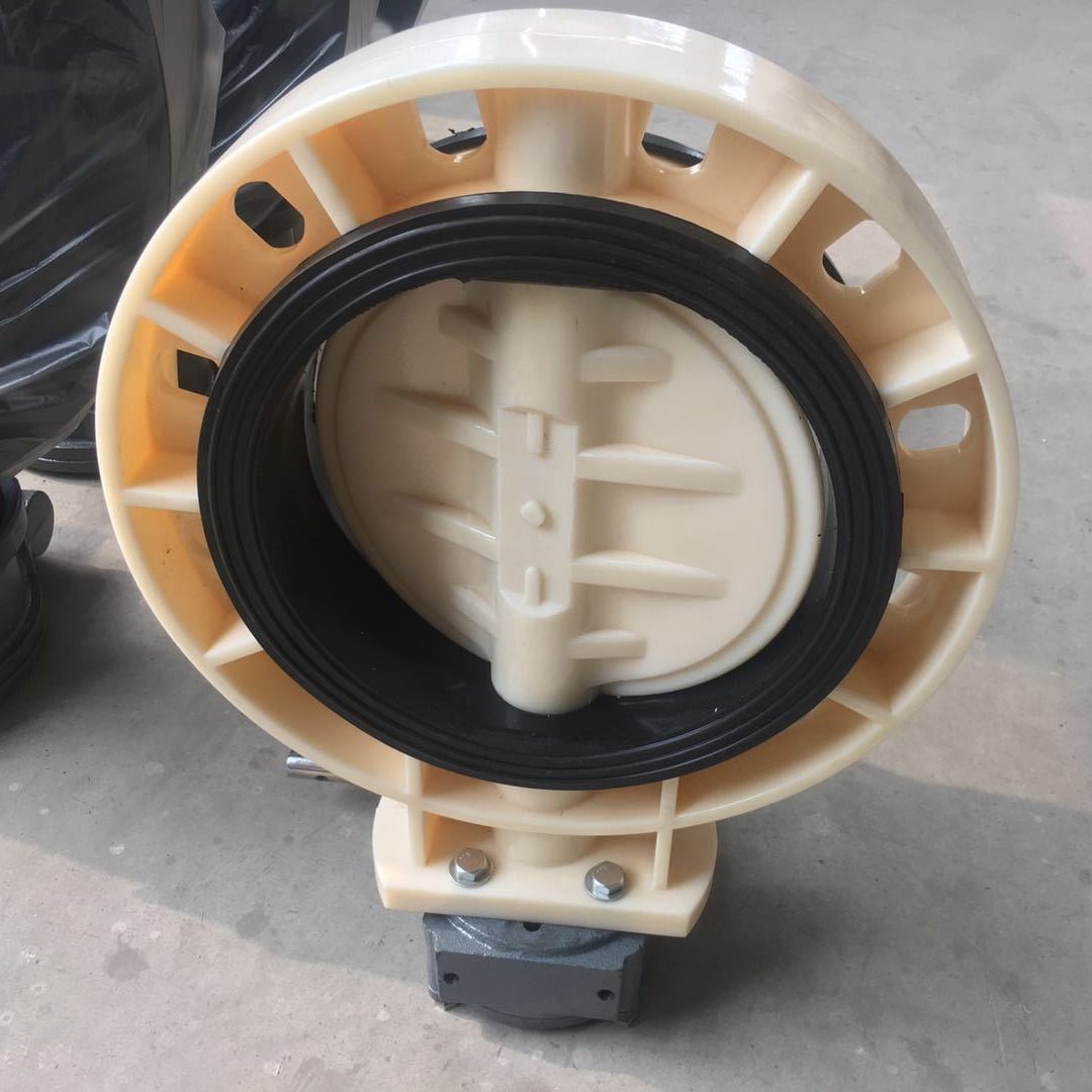 DN300 D371X-6S 大规格 ABS涡齿蝶阀 EPDM阀座 45#碳钢 ABS管道