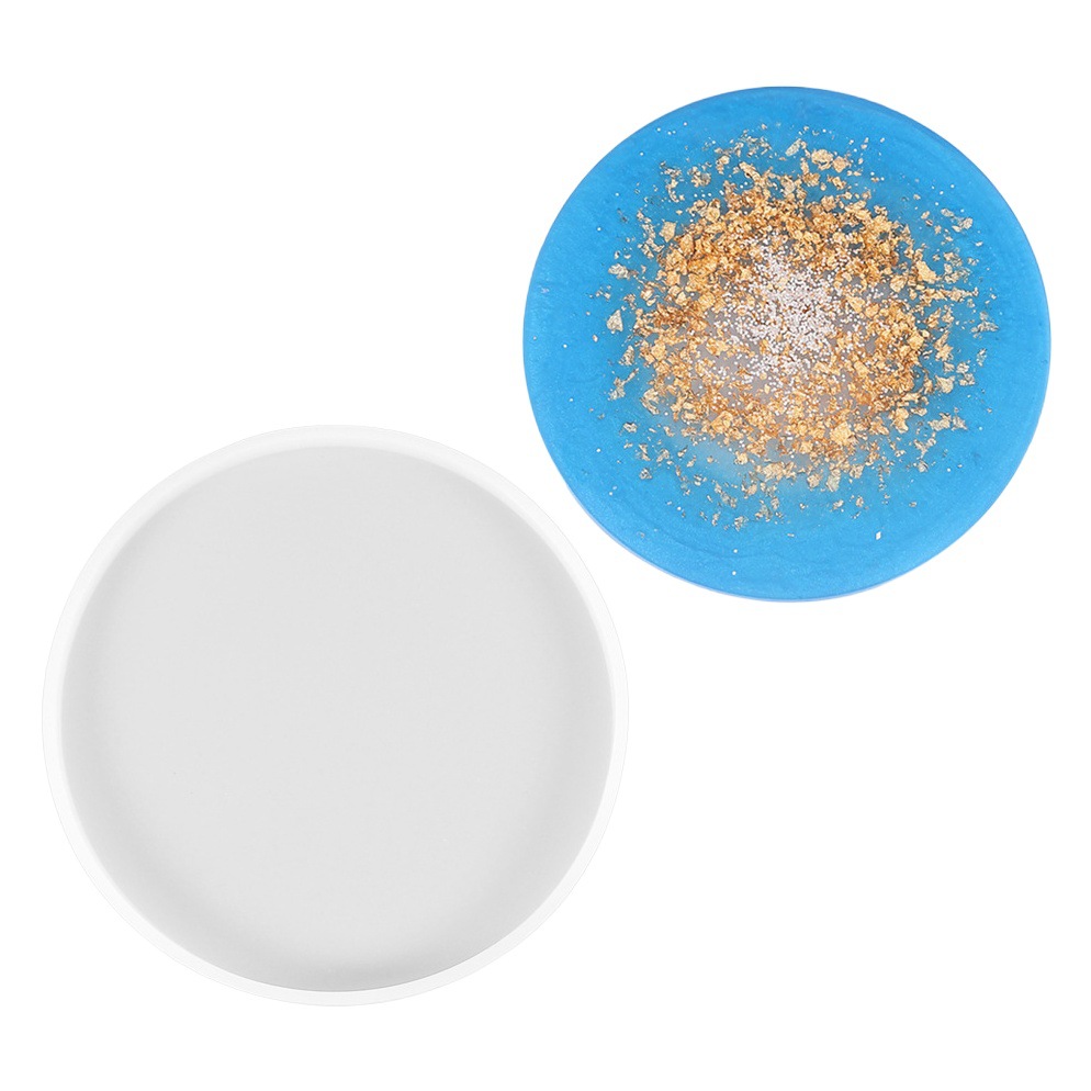 DIY cristal epoxi molde de pastel de silicona amor redondo cuadrado rectangular Mesa posavasos Decoración