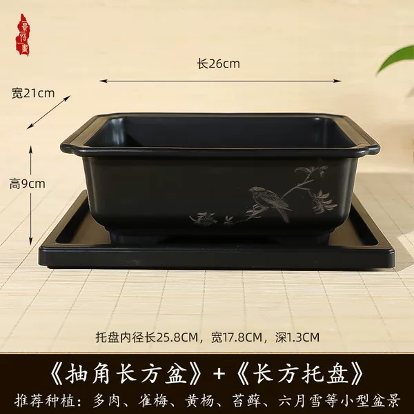 Rectangular, 26cm, 21cm, 9cm