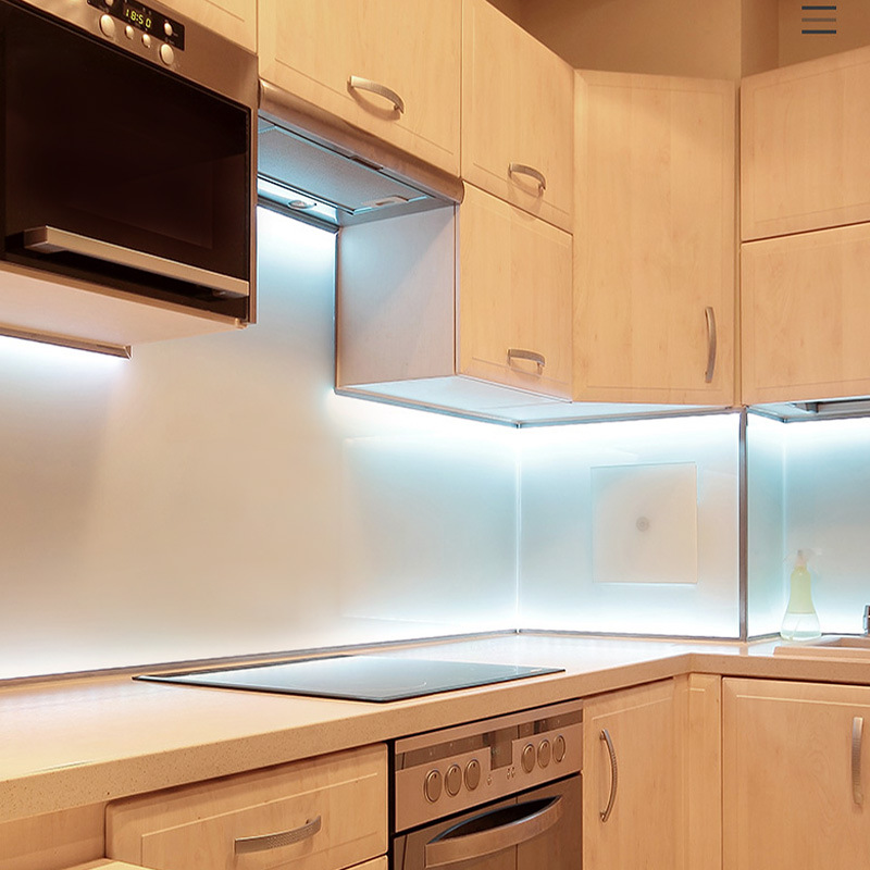 Lámpara LED baja tensión 12v - 24v autoadhesiva ranura de tarjeta lineal barra de lámpara lineal Tmall genio control remoto no polar atenuación