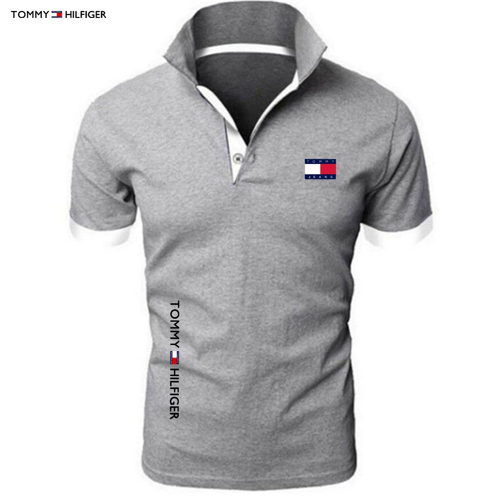 Летняя мужская повседневная короткая модная поло с принтом, в наличии