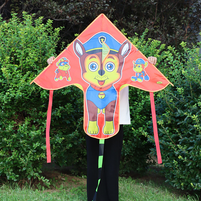 WEIFANG KITE WHOLESALE 1.2M CHILDREN BENDY EDGE KITE HIGH-DEFINITION PRINTED TRIANGLE KITE STALL SCENE KITE